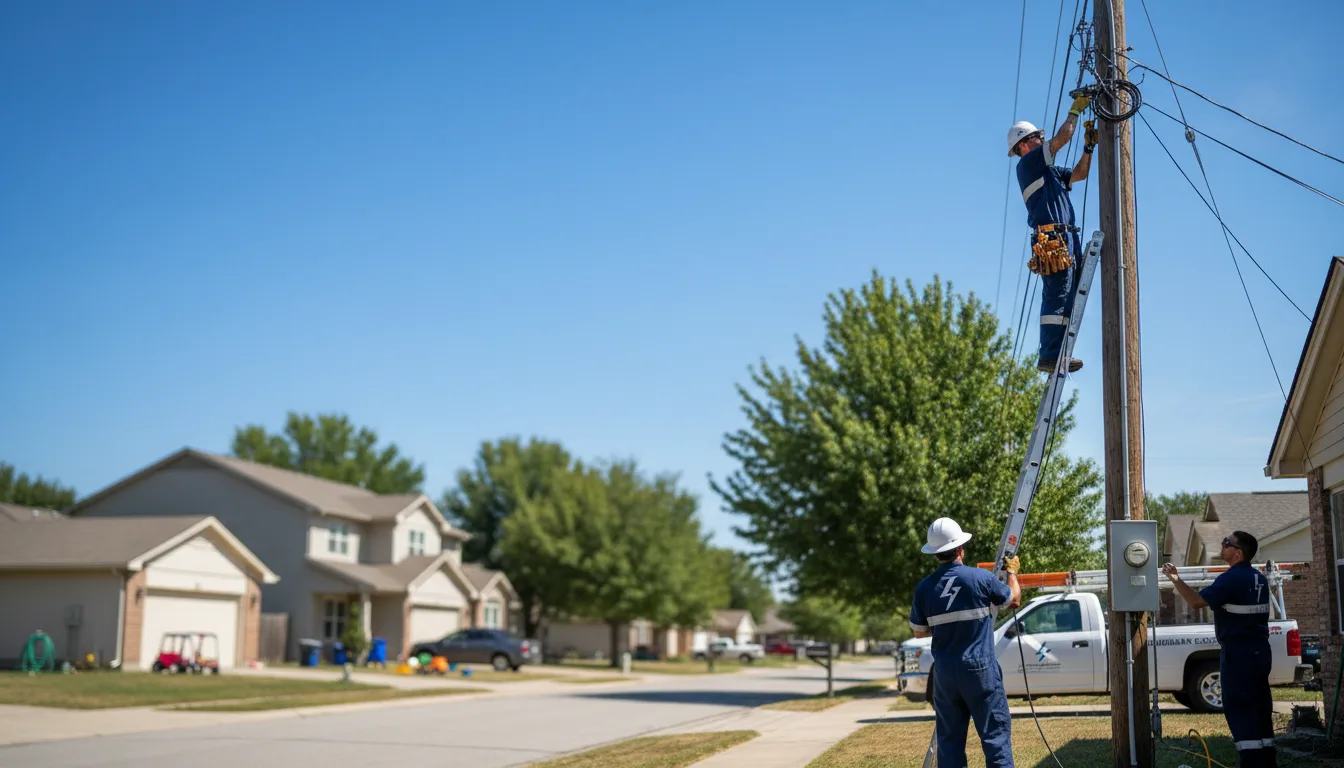 Residential electrician providing installation services in Goodfield, IL